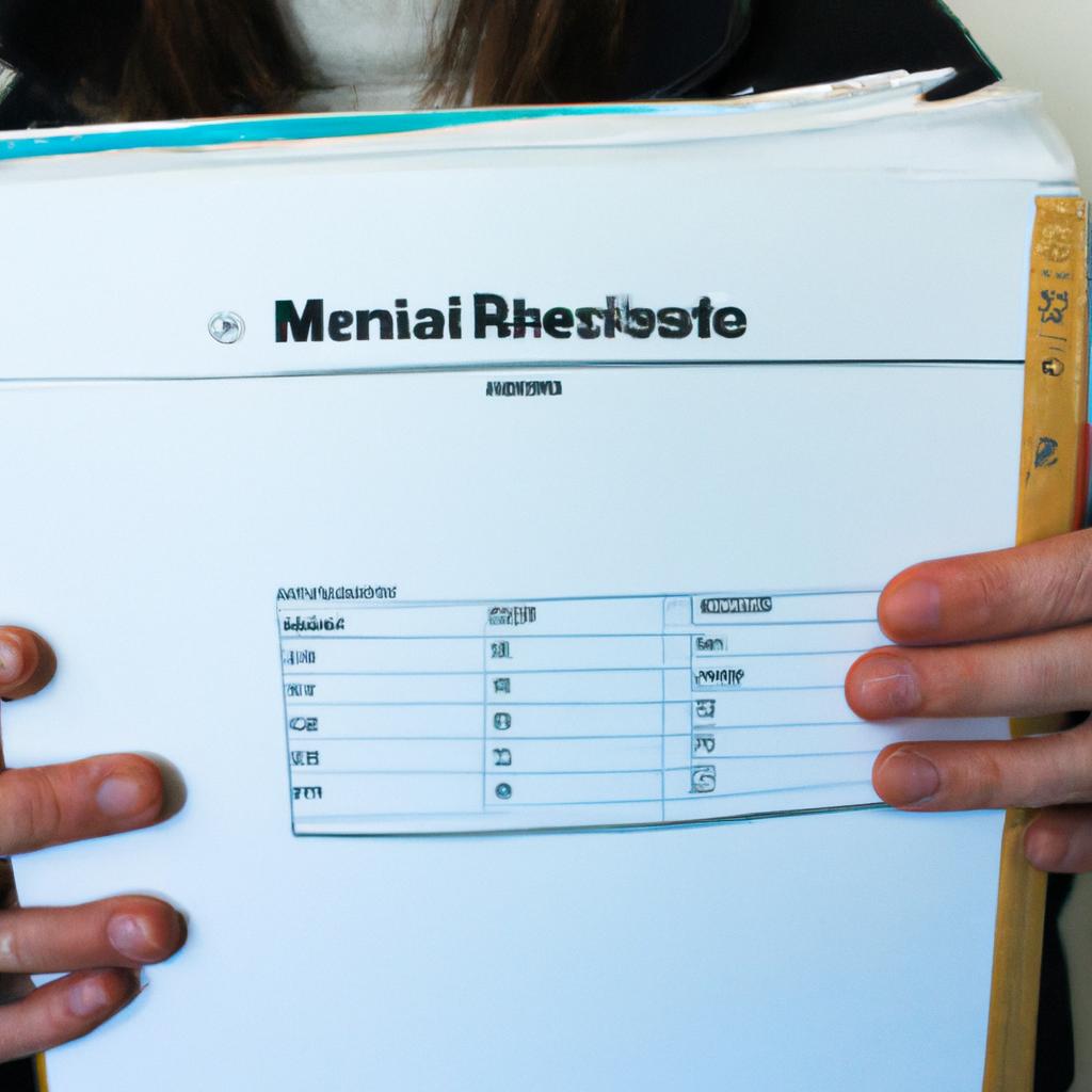 Person holding medical records discreetly